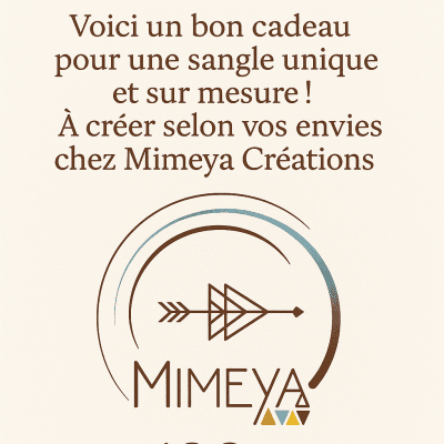 Bon cadeau-Sangle de guitare personnalisée-Valeur de 120€