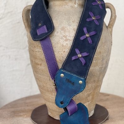 Sangle guitare,basse. Purple Lady