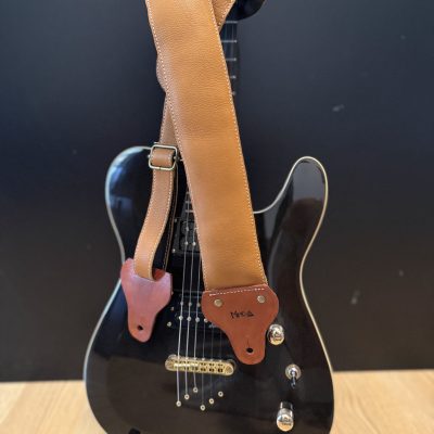 Sangle guitare, basse. Sangle guitare cuir naturel